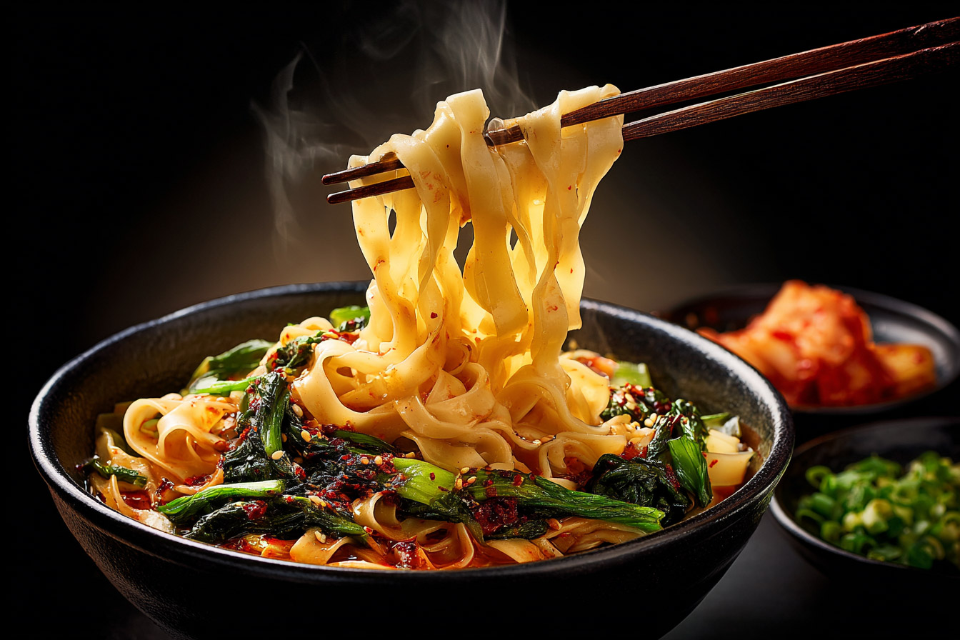 Handgezogene Noodles – We Vegan Sichuan Küche